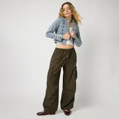SYBILLA - Pantalón Tiro Medio Mujer