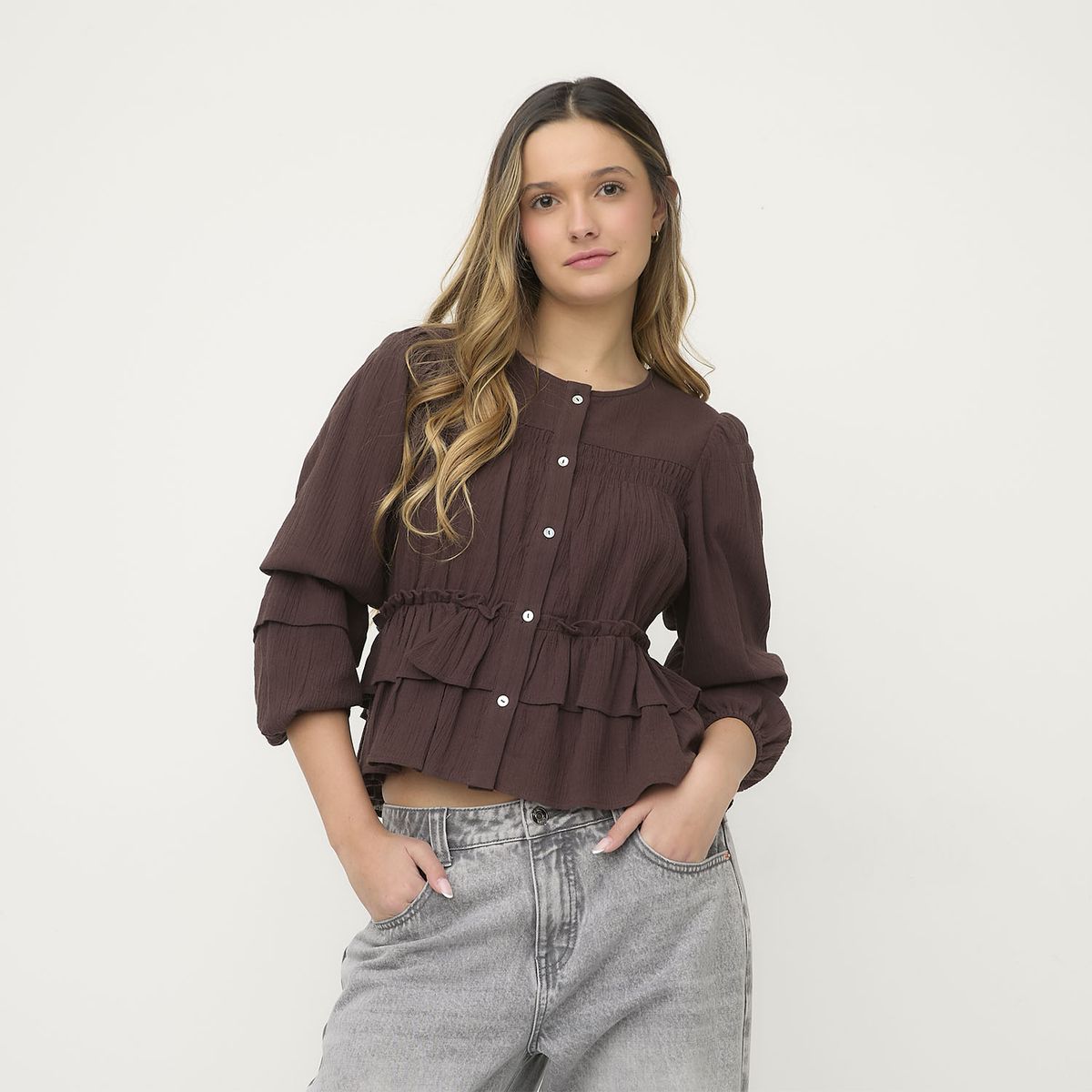 SYBILLA - Polera Manga Larga Mujer Sybilla