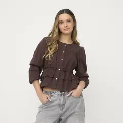 SYBILLA - Blusa Manga Larga Mujer