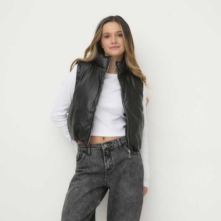 Parka Sin Manga Mujer