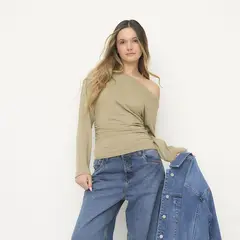 SYBILLA - Polera Off Shoulder Mujer