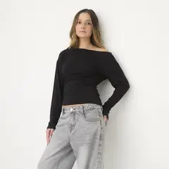 SYBILLA - Polera Off Shoulder Mujer