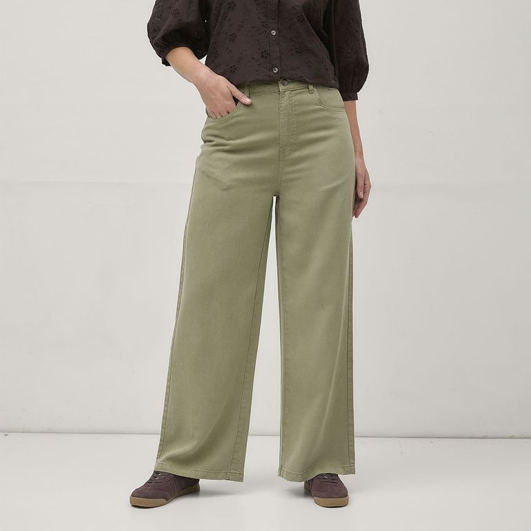 NEWPORT Pantalón Tiro Alto Mujer