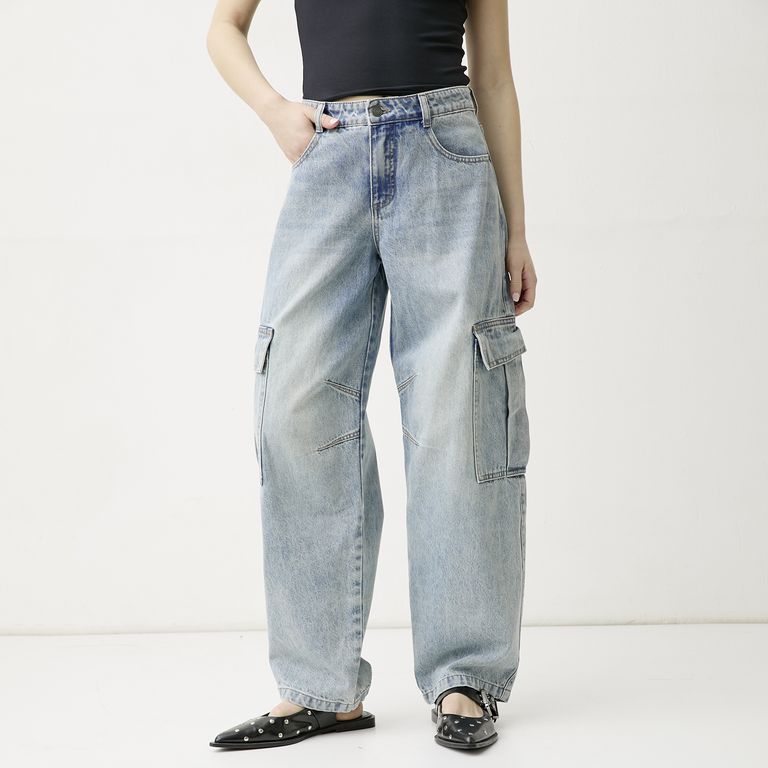 Jeans Cargo Mujer
