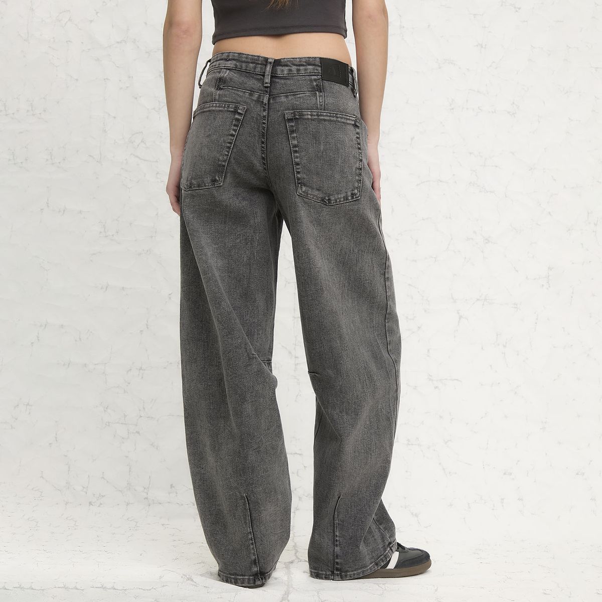 AMERICANINO - Jeans Baggy Tiro Medio Mujer Americanino