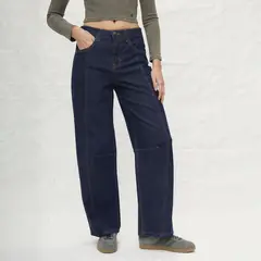 AMERICANINO - Jeans Baggy Tiro Medio Mujer