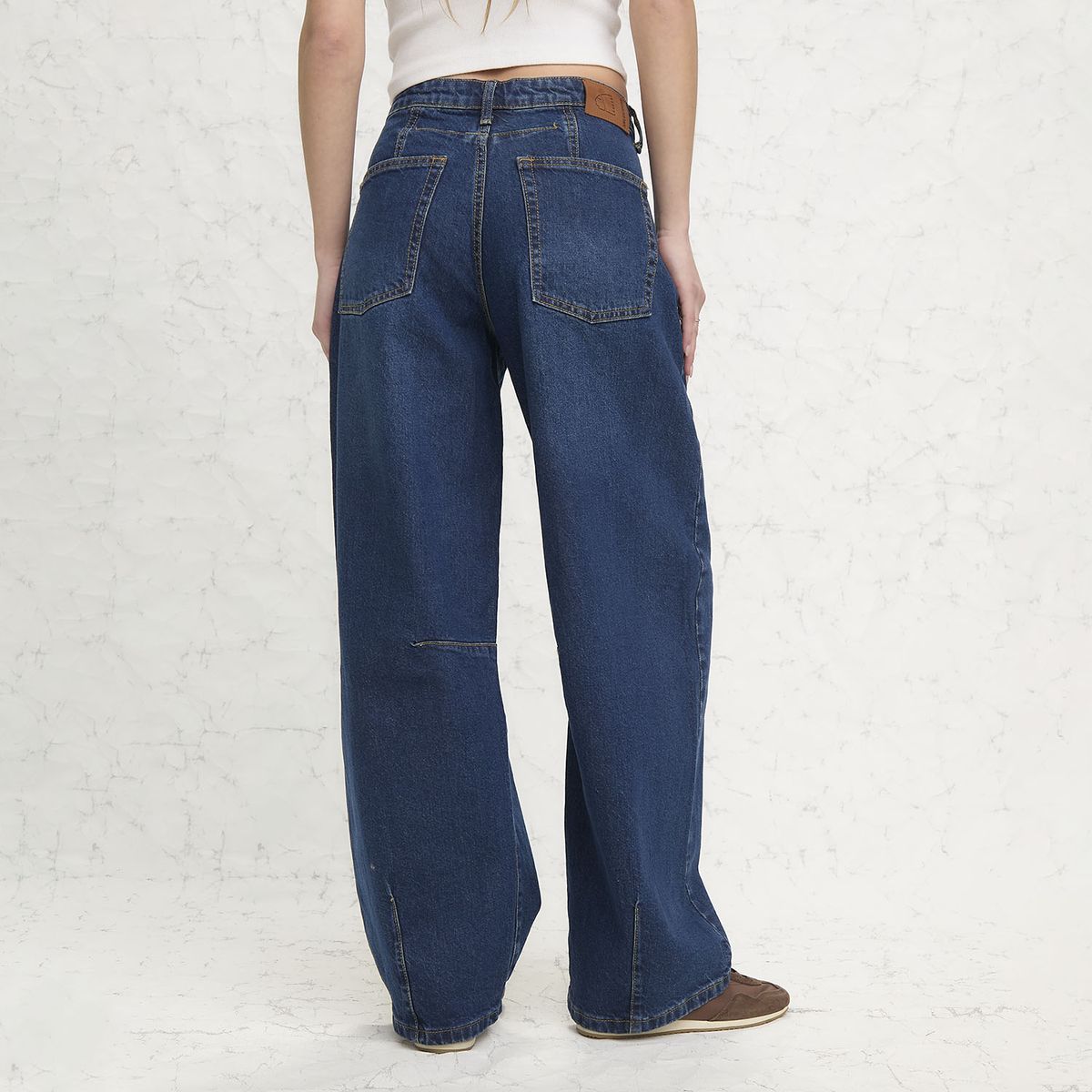 AMERICANINO - Jeans Baggy Tiro Medio Mujer Americanino