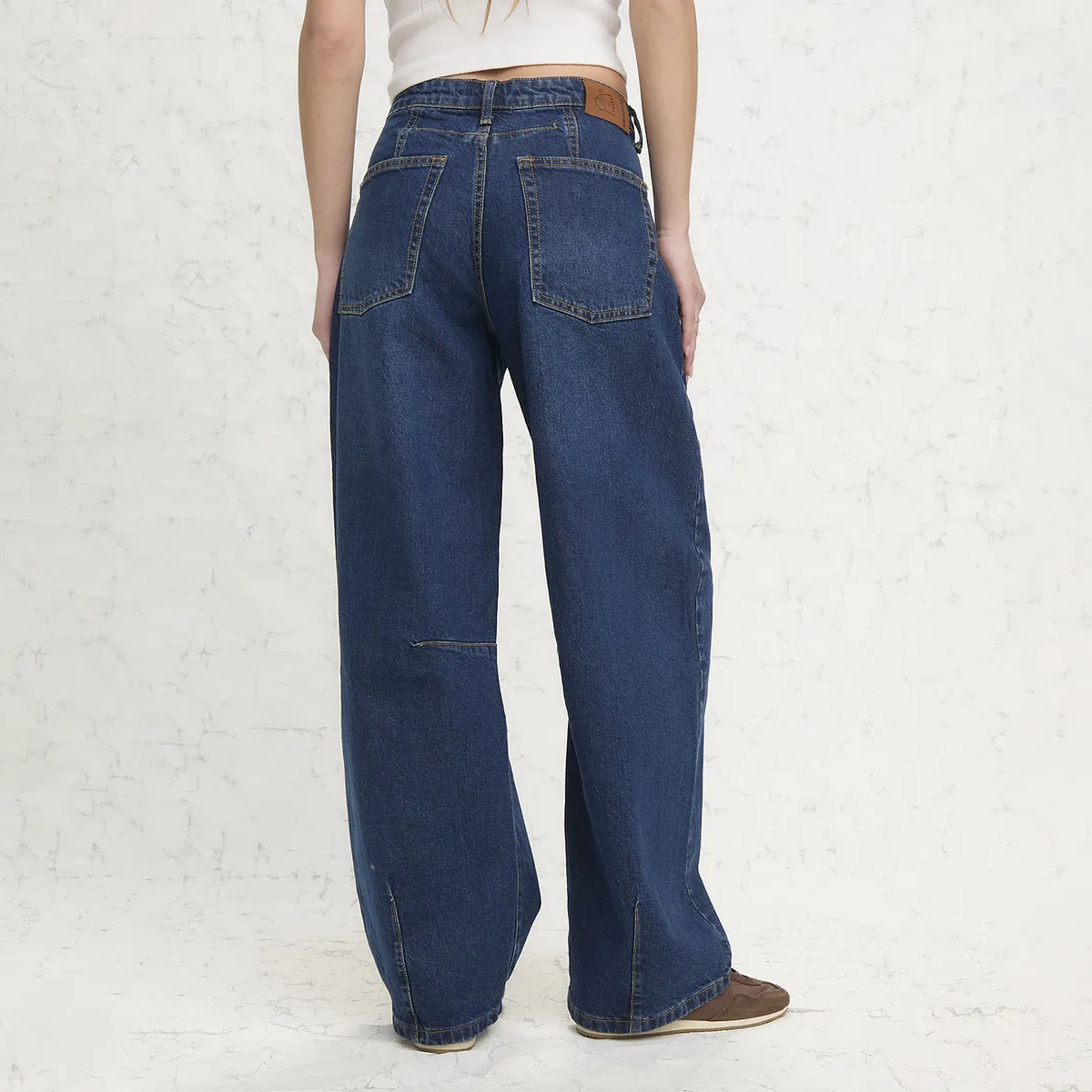 AMERICANINO - Jeans Baggy Tiro Medio Mujer Americanino