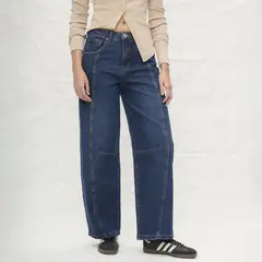 AMERICANINO - Jeans Baggy Tiro Medio Mujer