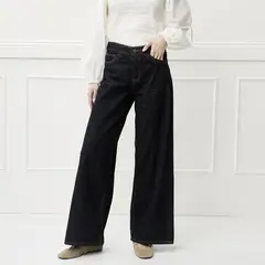 ELLE - Jeans Wide Leg Mujer
