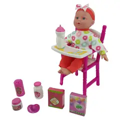 UNEEDA - Muñeca Con Set De Silla Alta