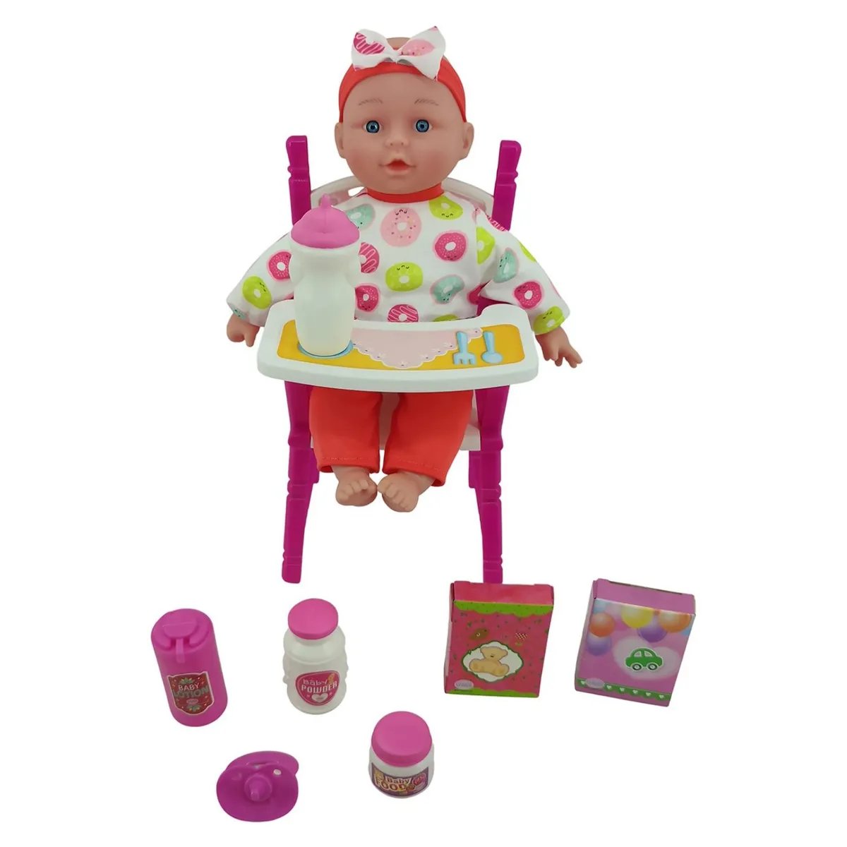 UNEEDA - Muñeca Con Set De Silla Alta Uneeda