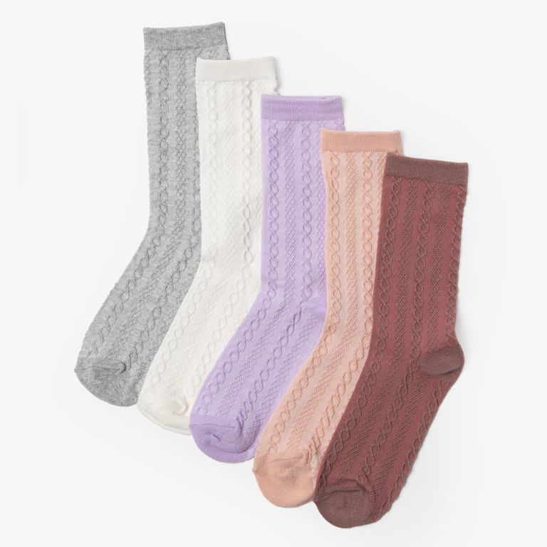 5 Pares Calcetines Casuales Niña