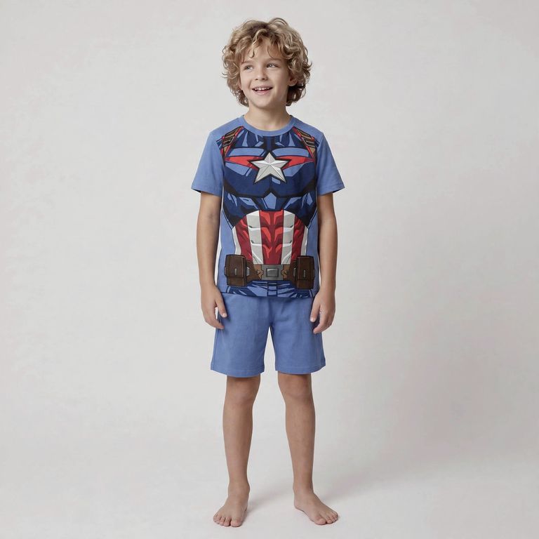 Pijama Disfraz Niño Capitán America