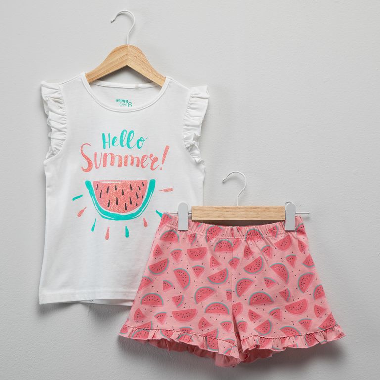 Pijama Niña 2 Piezas Algodón