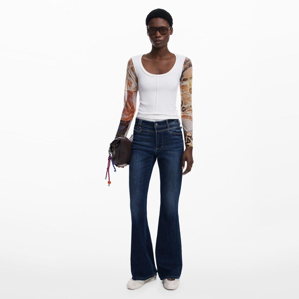 DESIGUAL - Polera Algodón Mujer Desigual