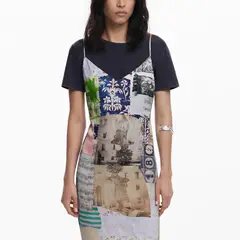 DESIGUAL - Vestido Midi Mujer