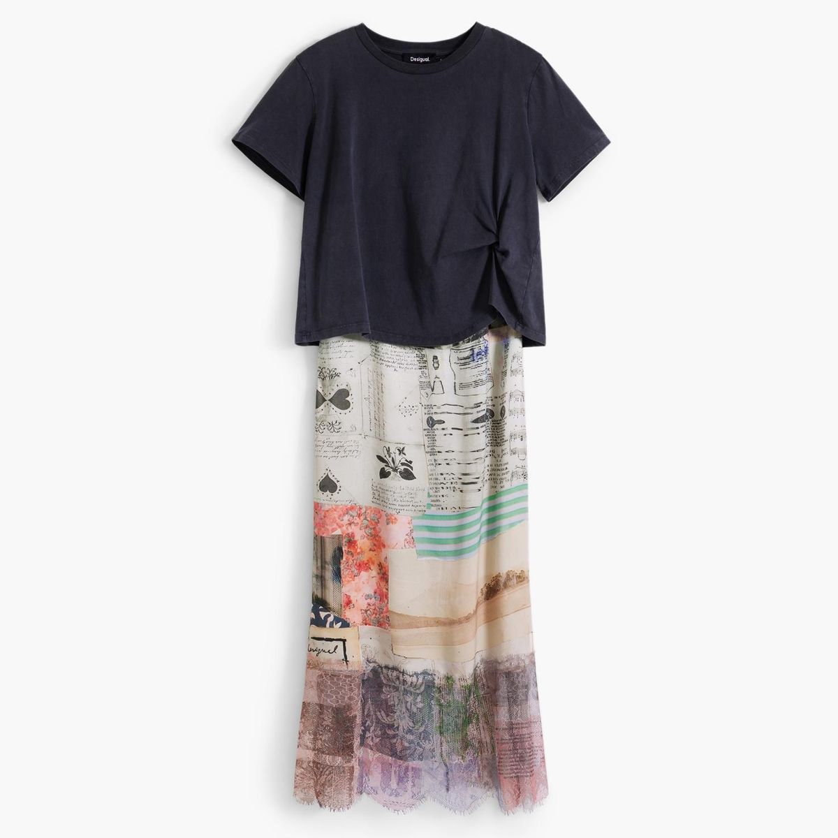 DESIGUAL - Vestido Midi Mujer Desigual