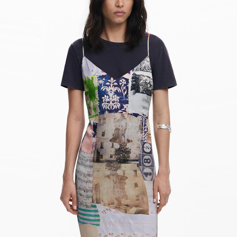 DESIGUAL Vestido Midi Mujer