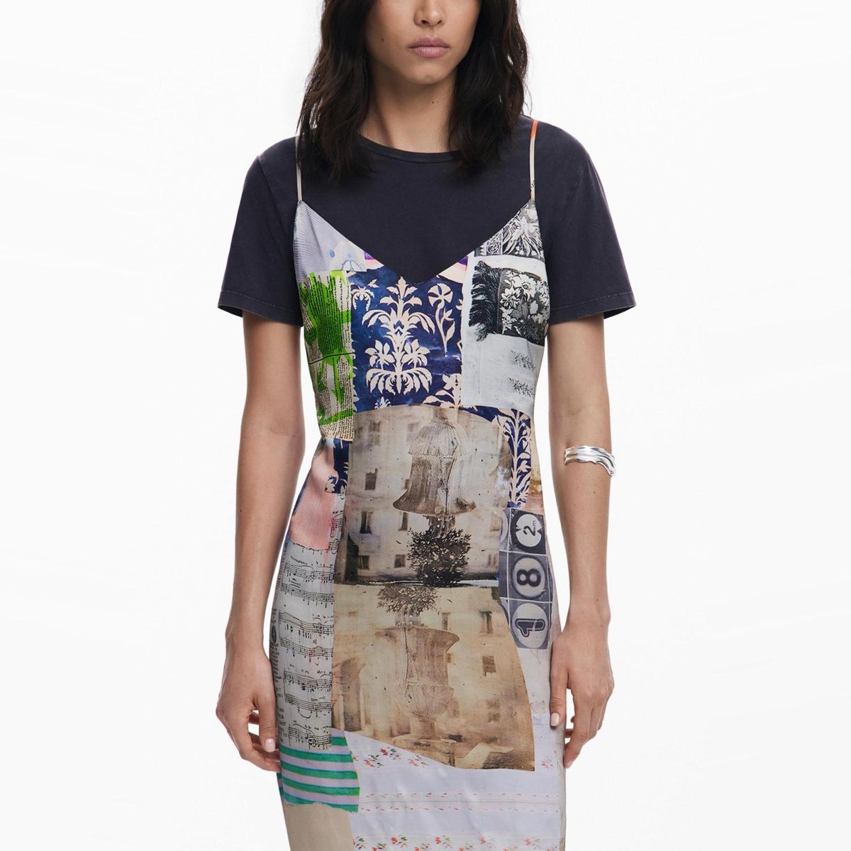 DESIGUAL - Vestido Midi Mujer Desigual