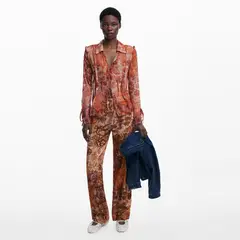 DESIGUAL - Pantalón Regular Tiro Medio Mujer