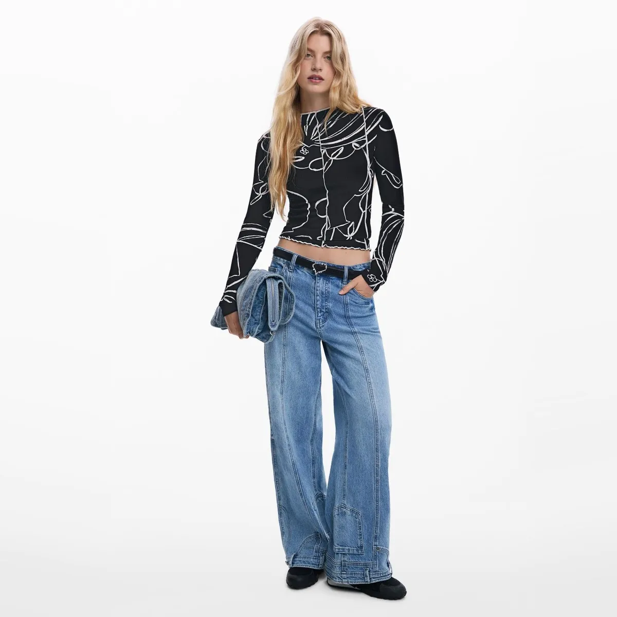 DESIGUAL - Polera Algodón Mujer Desigual