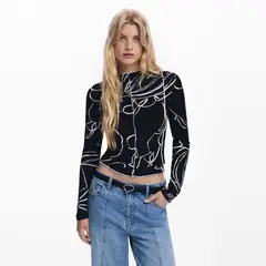 DESIGUAL - Polera Algodón Mujer