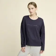 BLU - Polera De Pijama Algodón Mujer