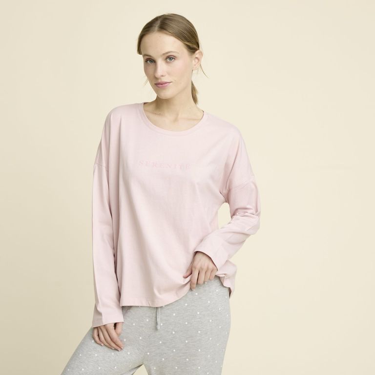 Polera De Pijama Algodón Mujer