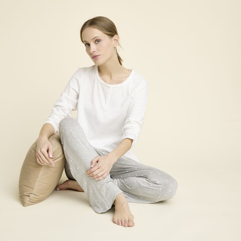Polera De Pijama Algodón Mujer
