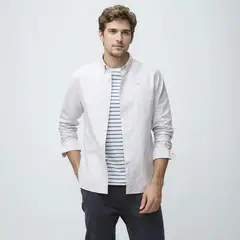 CASCAIS - Camisa Manga Larga Oxford Slim Fit Algodón Hombre