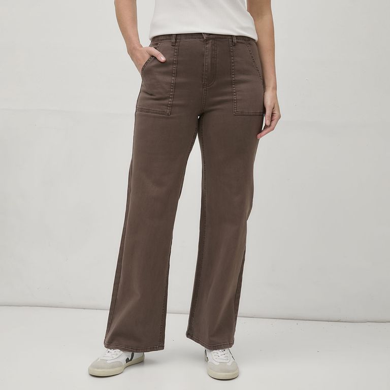 NEWPORT Pantalón Tiro Alto Mujer