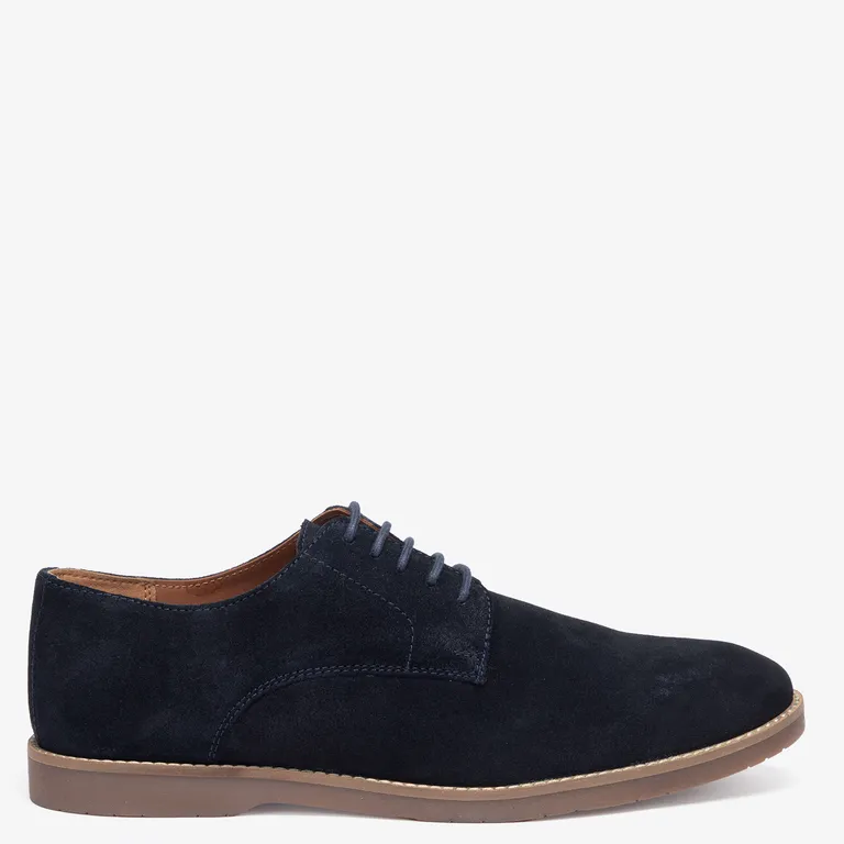 Zapato Casual Hombre Cuero Azul