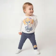 PAW PATROL - Conjunto Bebe Niña Polerón Más Calza