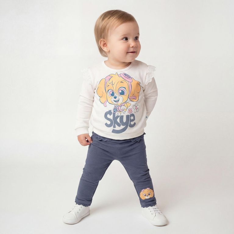 Conjunto Bebe Niña Polerón Más Calza