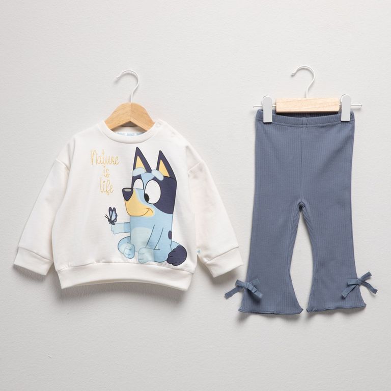 Conjunto Bebe Niña Polerón Más Calza Flare