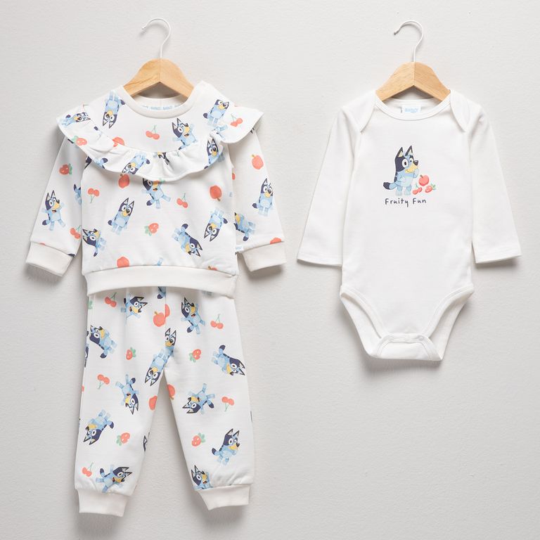 Conjunto Bebe Niña Polerón Más Body Más Buzo