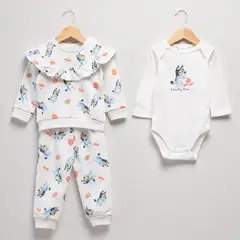BLUEY - Conjunto Bebe Niña Polerón Más Body Más Buzo