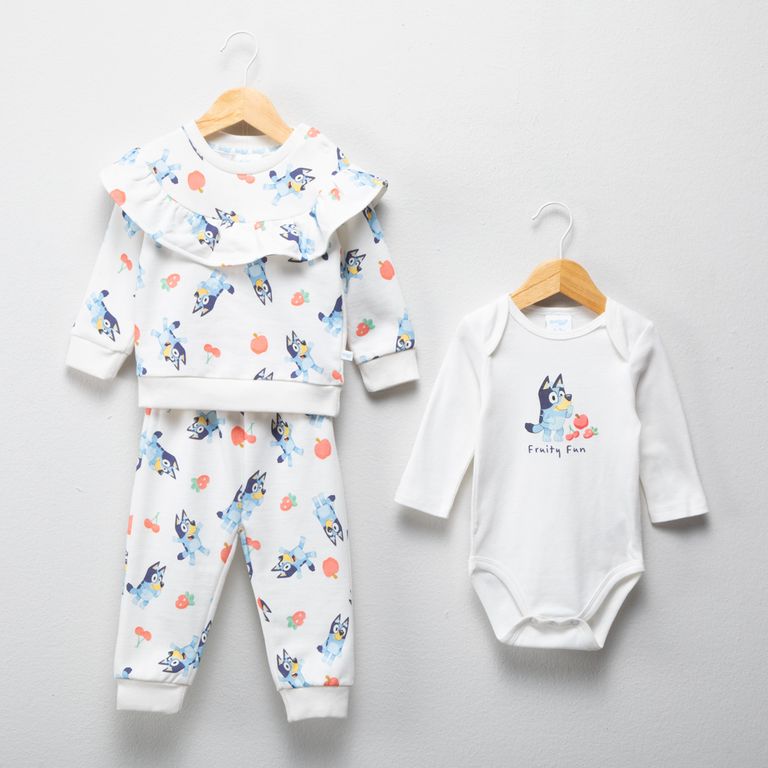 Conjunto Bebe Niña Polerón Más Body Más Buzo