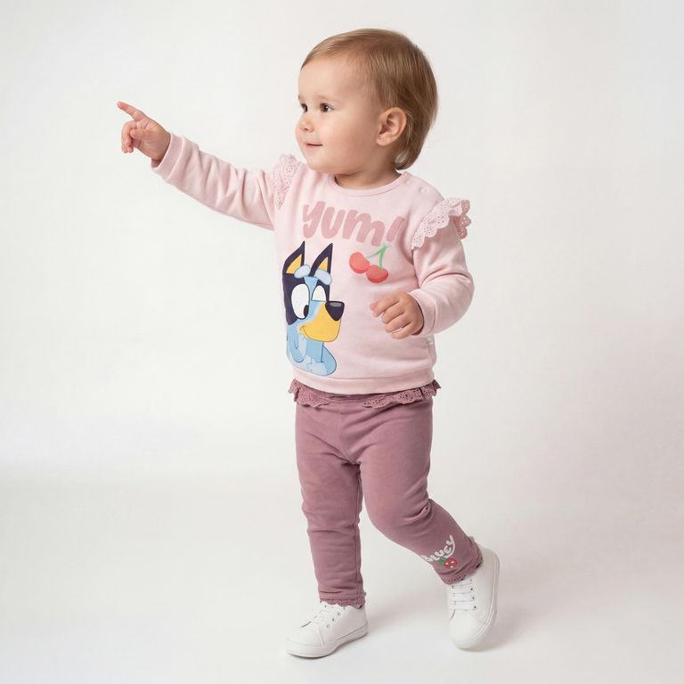 Conjunto Bebe Niña Polerón Más Calza