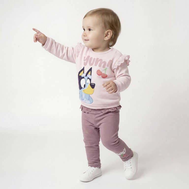 Conjunto Bebe Niña Polerón Más Calza