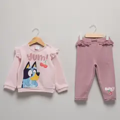 BLUEY - Conjunto Bebe Niña Polerón Más Calza