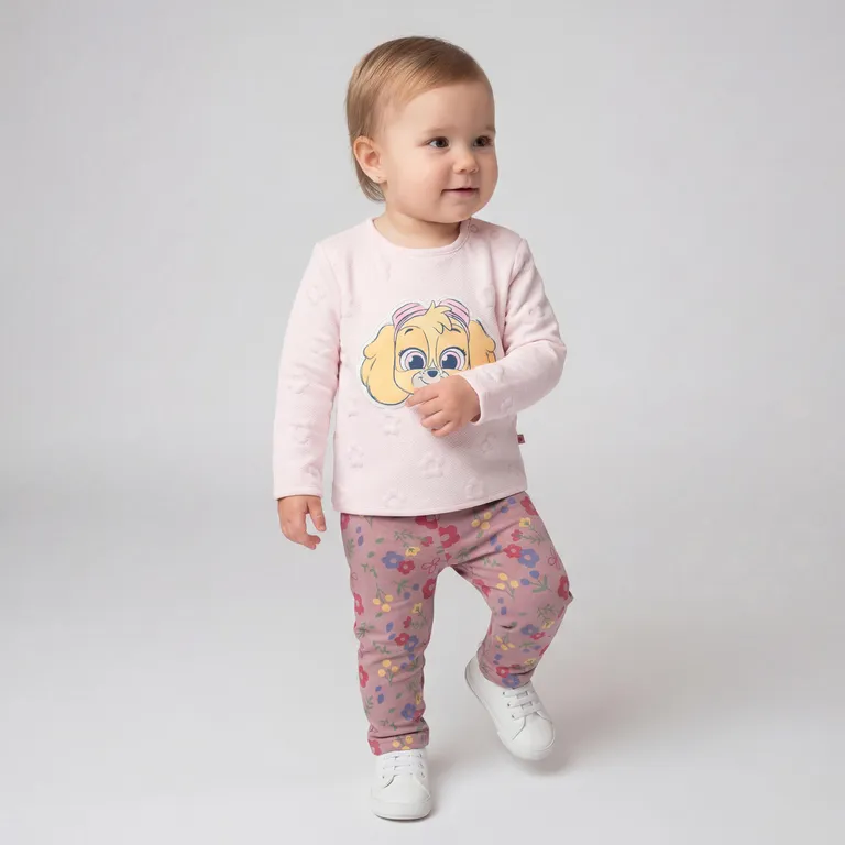Conjunto Bebe Niña Polerón Más Calza