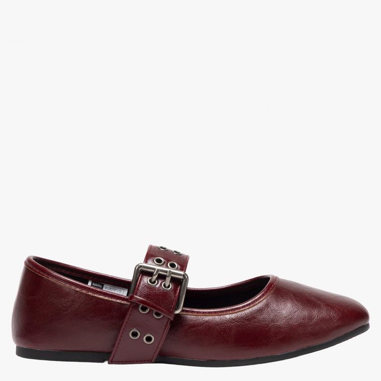 Zapato Casual Mujer Burdeo