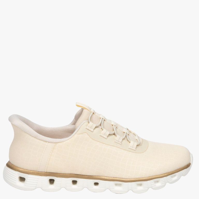 Croco Zapatilla Urbana Mujer Beige