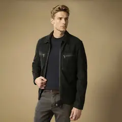 WOLF&HANK - Chaqueta Cuero Hombre Wolf & Hank