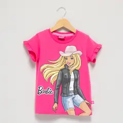 BARBIE - Polera Manga Corta Niña
