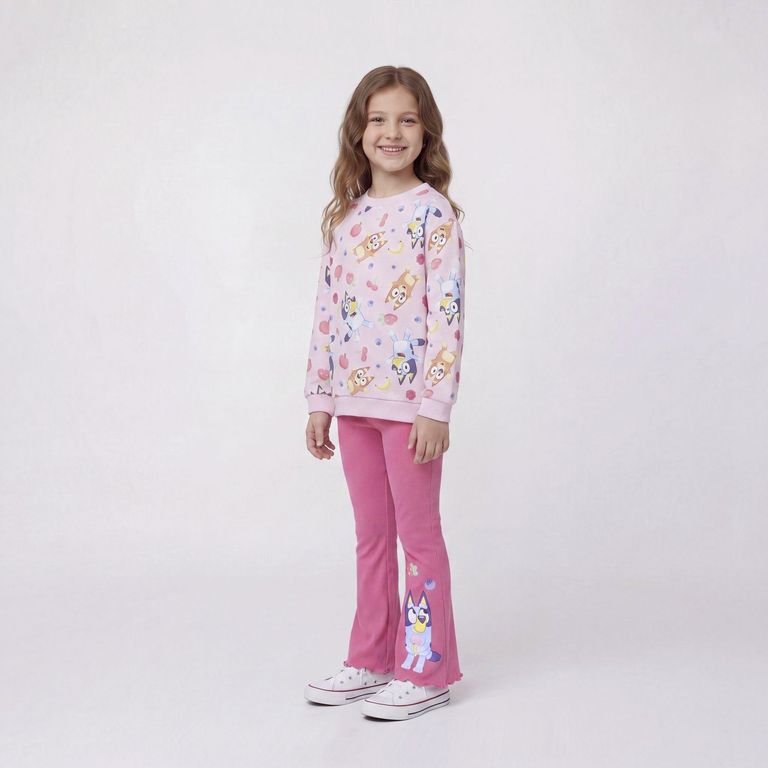 Conjunto Niña Polerón Más Calza Flare