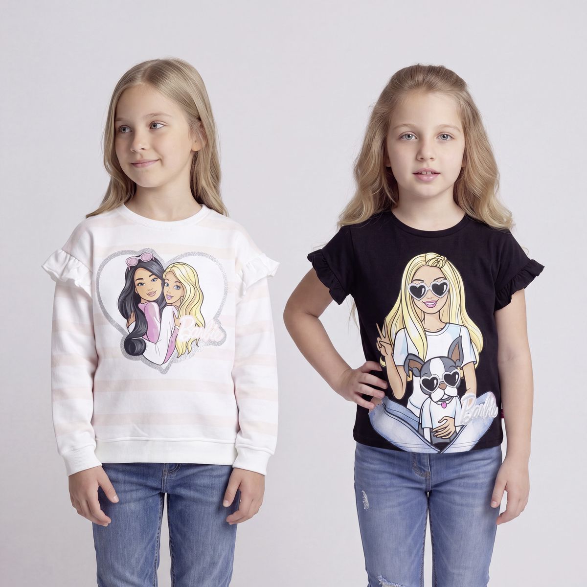 BARBIE - Pack Polerón Más Polera Niña Barbie
