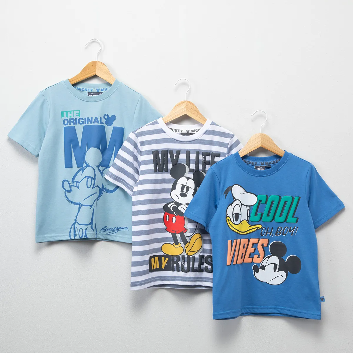 STD CHARACTERS - Pack De 3 Poleras Niño Std Characters